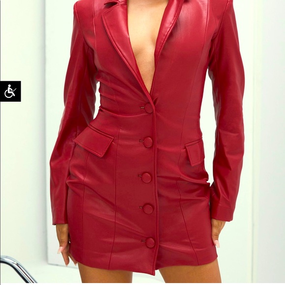 House of CB Dresses & Skirts - Mistress Rock leather blazer dress